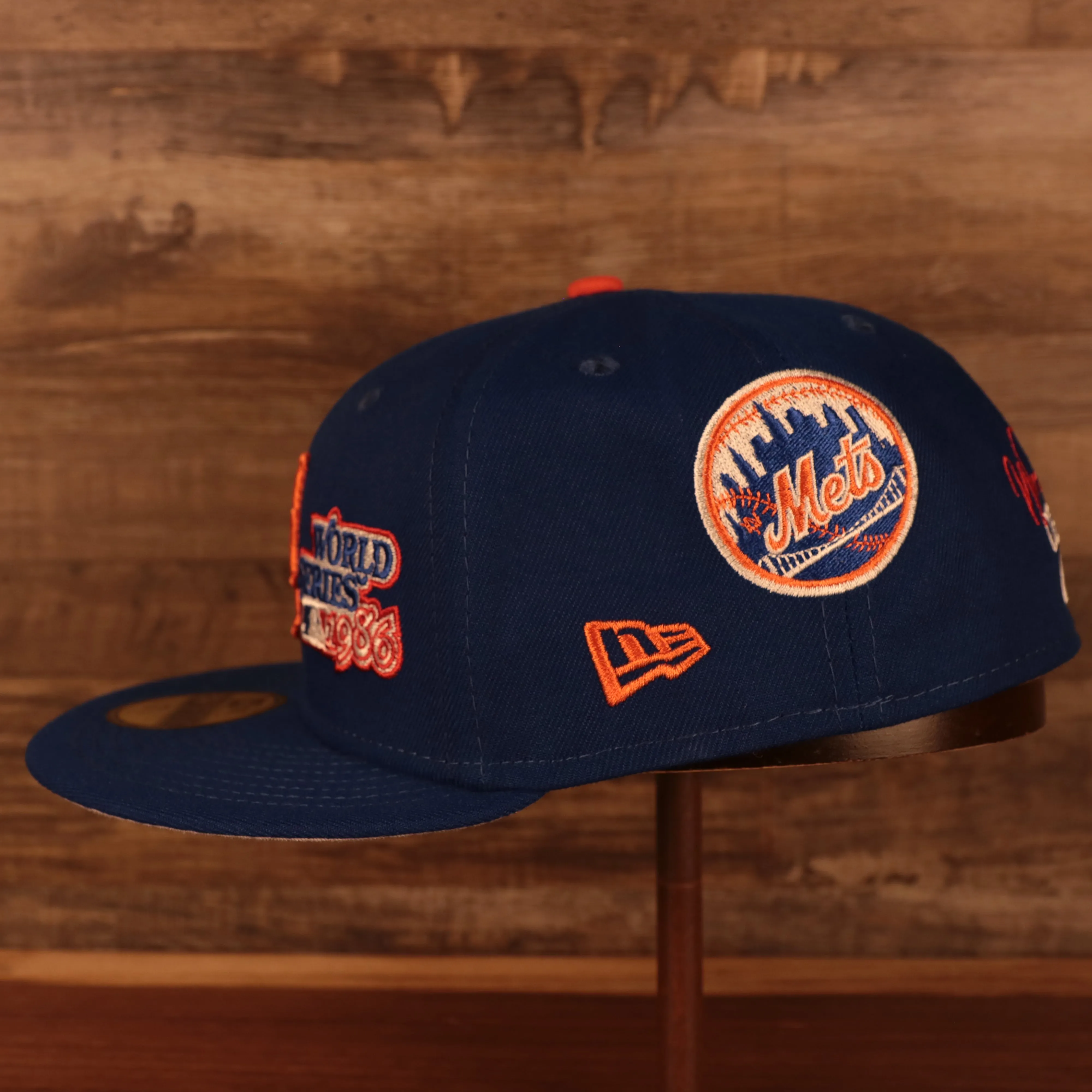 New York Mets Cooperstown Championship Rings 59FIFTY Fitted Cap