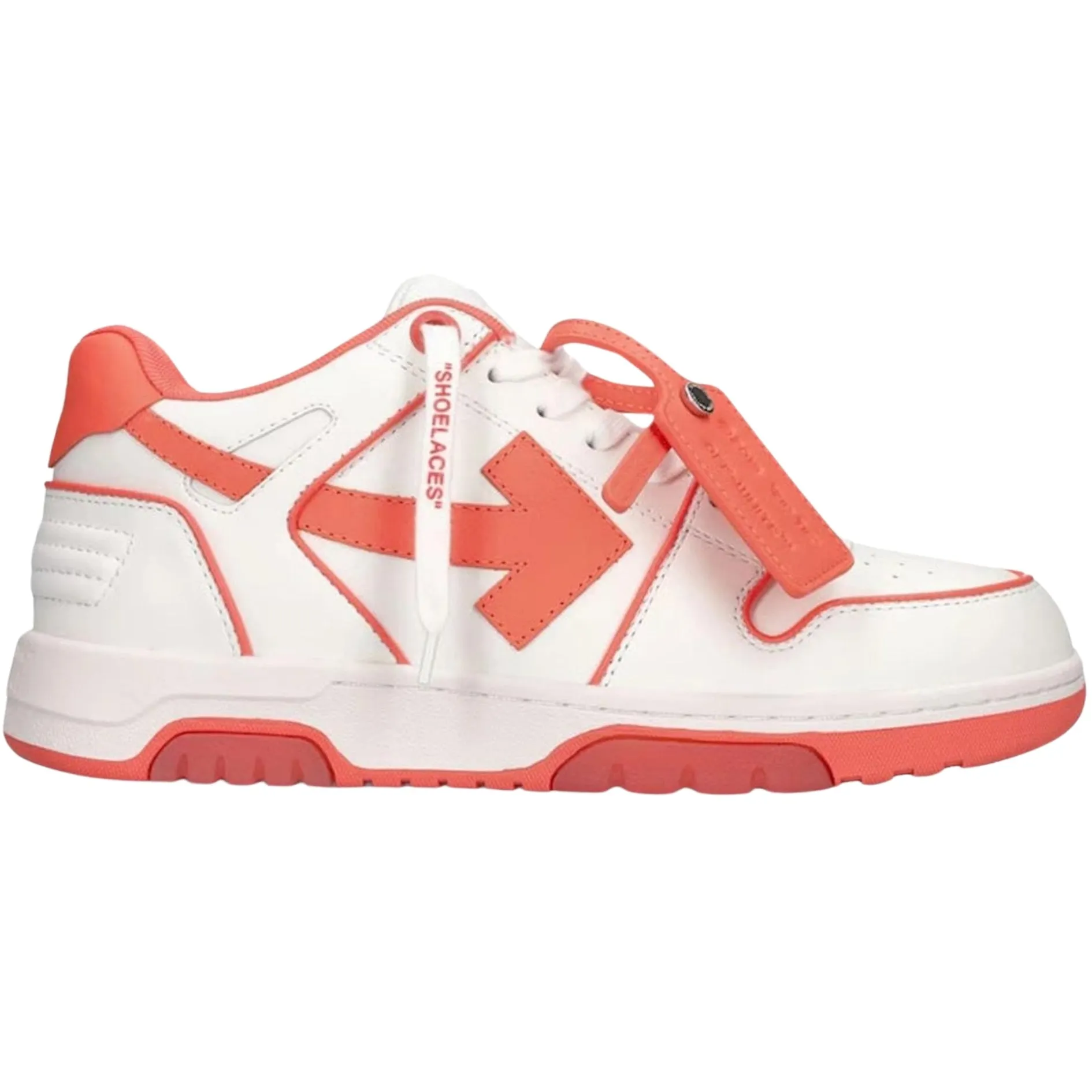 Off White Coral Red Men's Sneakers OWIA259S23LEA0070126