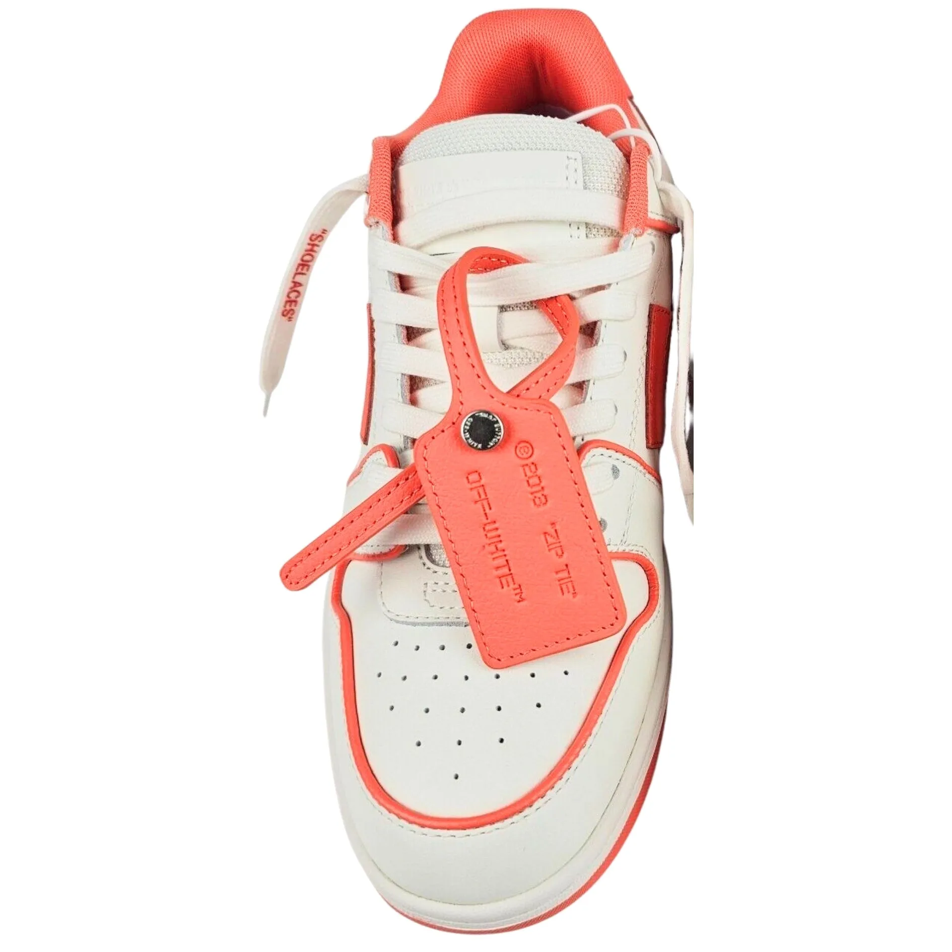 Off White Coral Red Men's Sneakers OWIA259S23LEA0070126