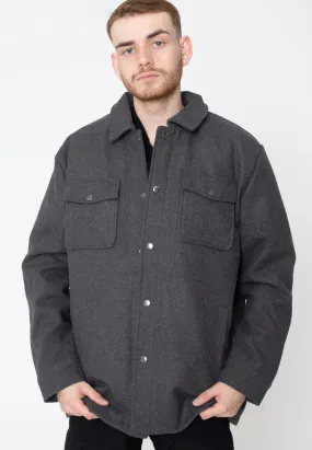 Only & Sons - Creed Loose Wool Dark Grey Melange Jacket