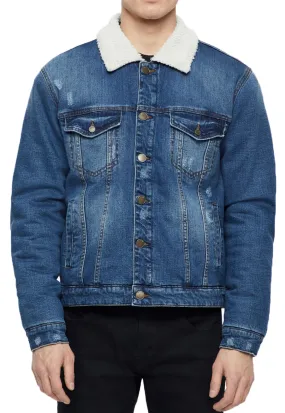 Blue Only & Sons Louis Sherpa Denim Jacket