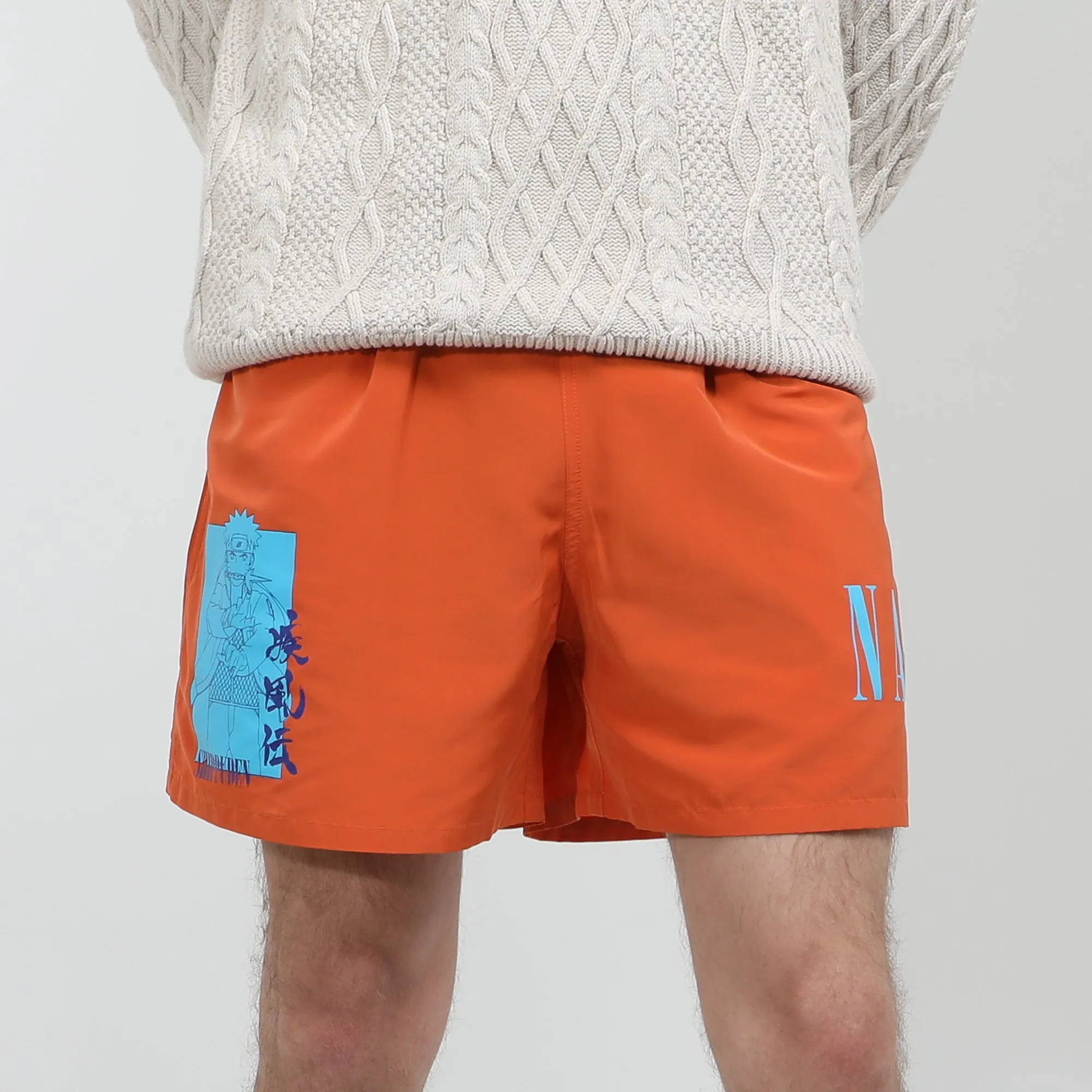 Orange Belted Naruto Shorts