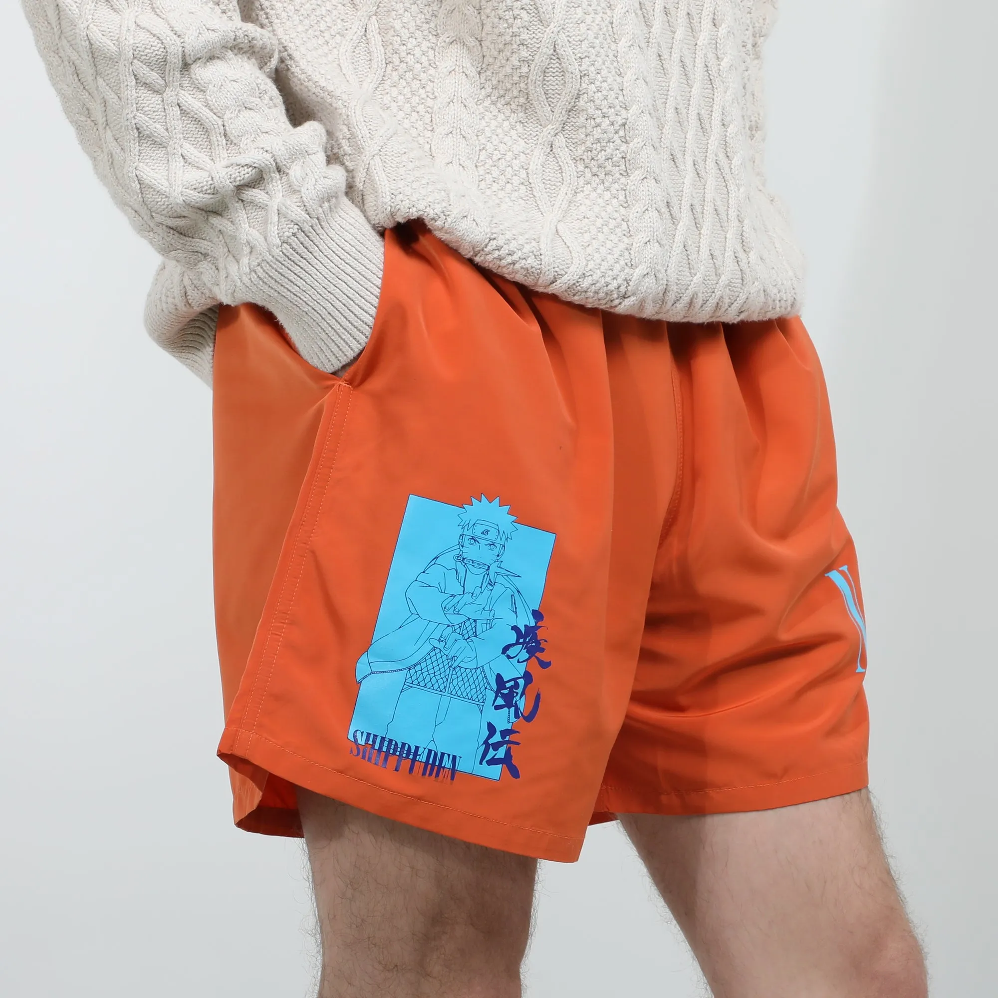 Orange Belted Naruto Shorts