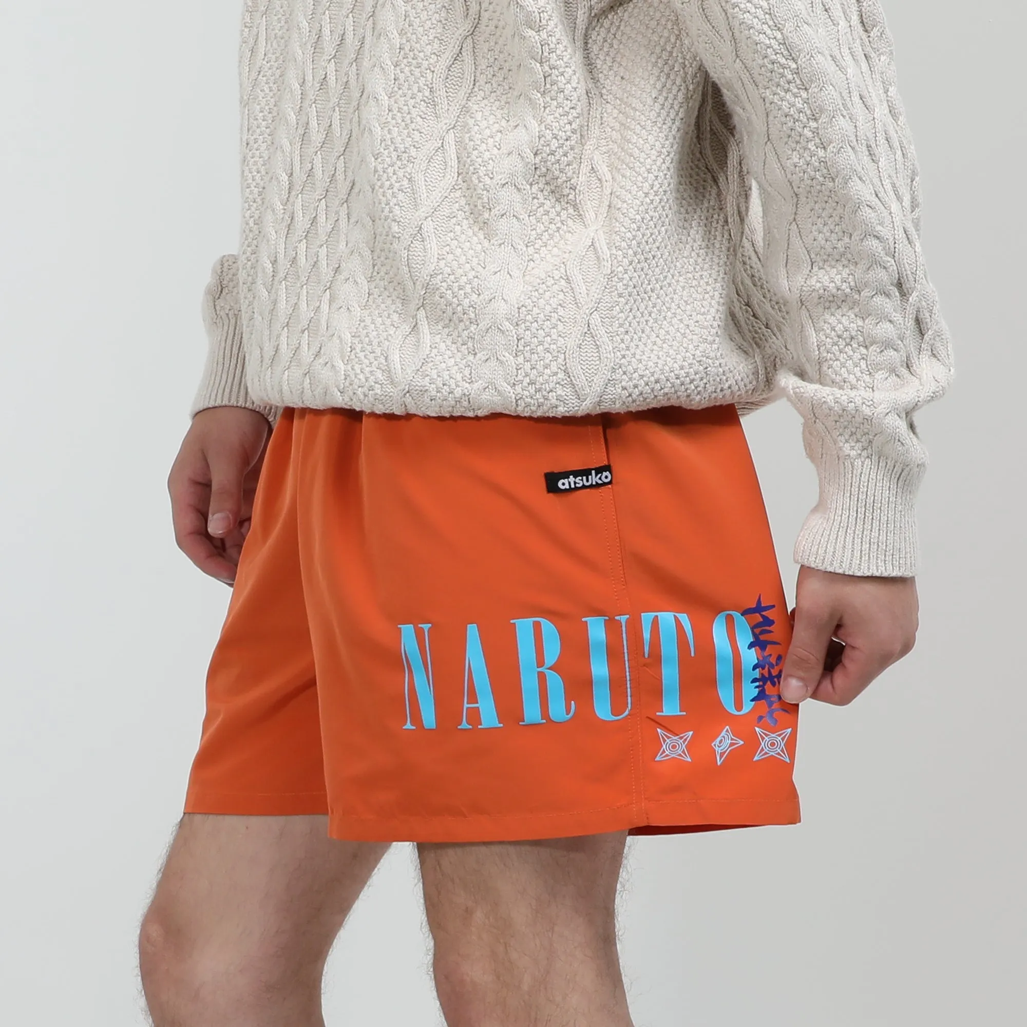 Orange Belted Naruto Shorts