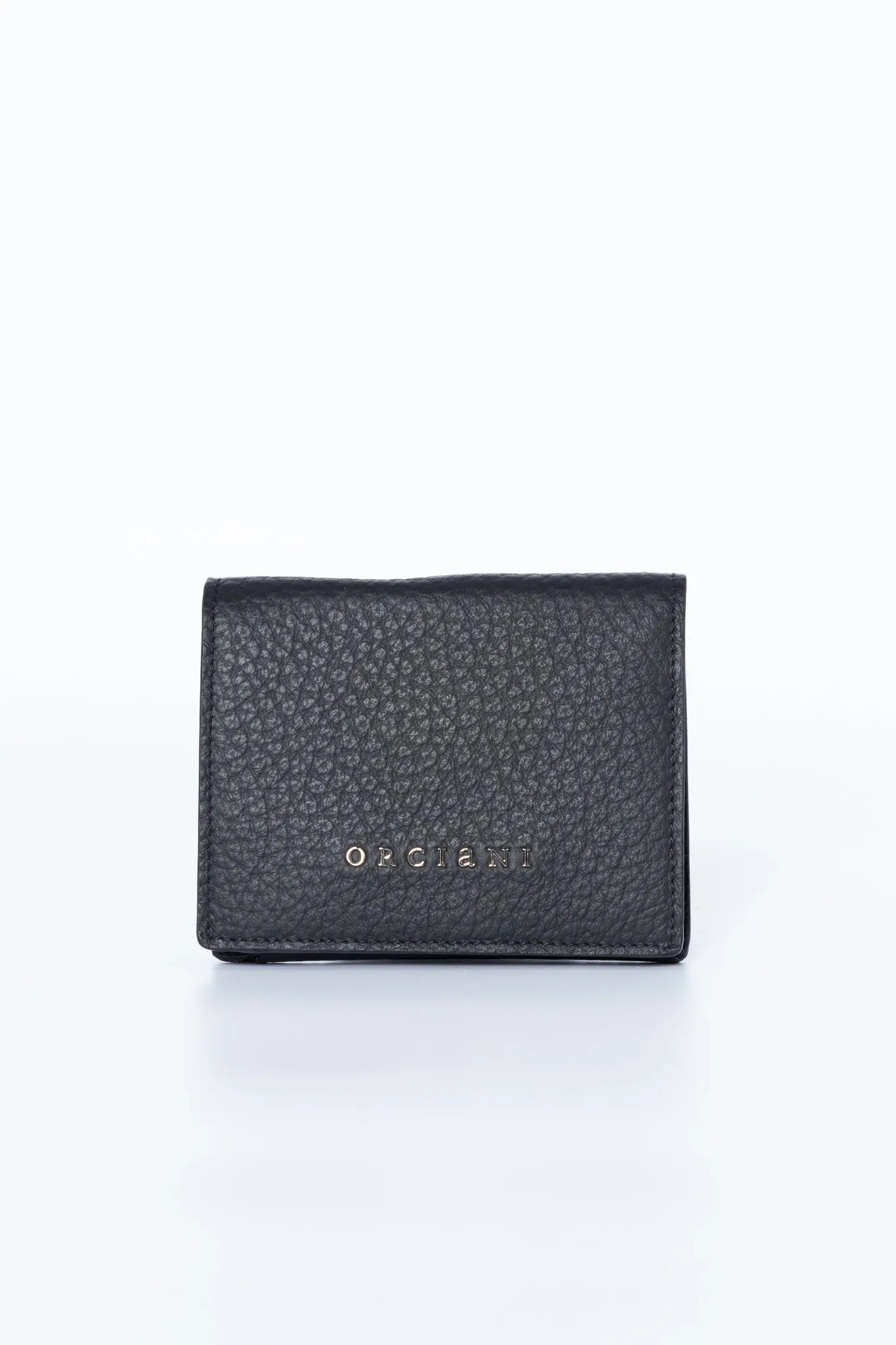 Orciani Leather Wallet Black Women