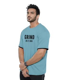 Oversized Blue GymX Tee on Sale by Grind