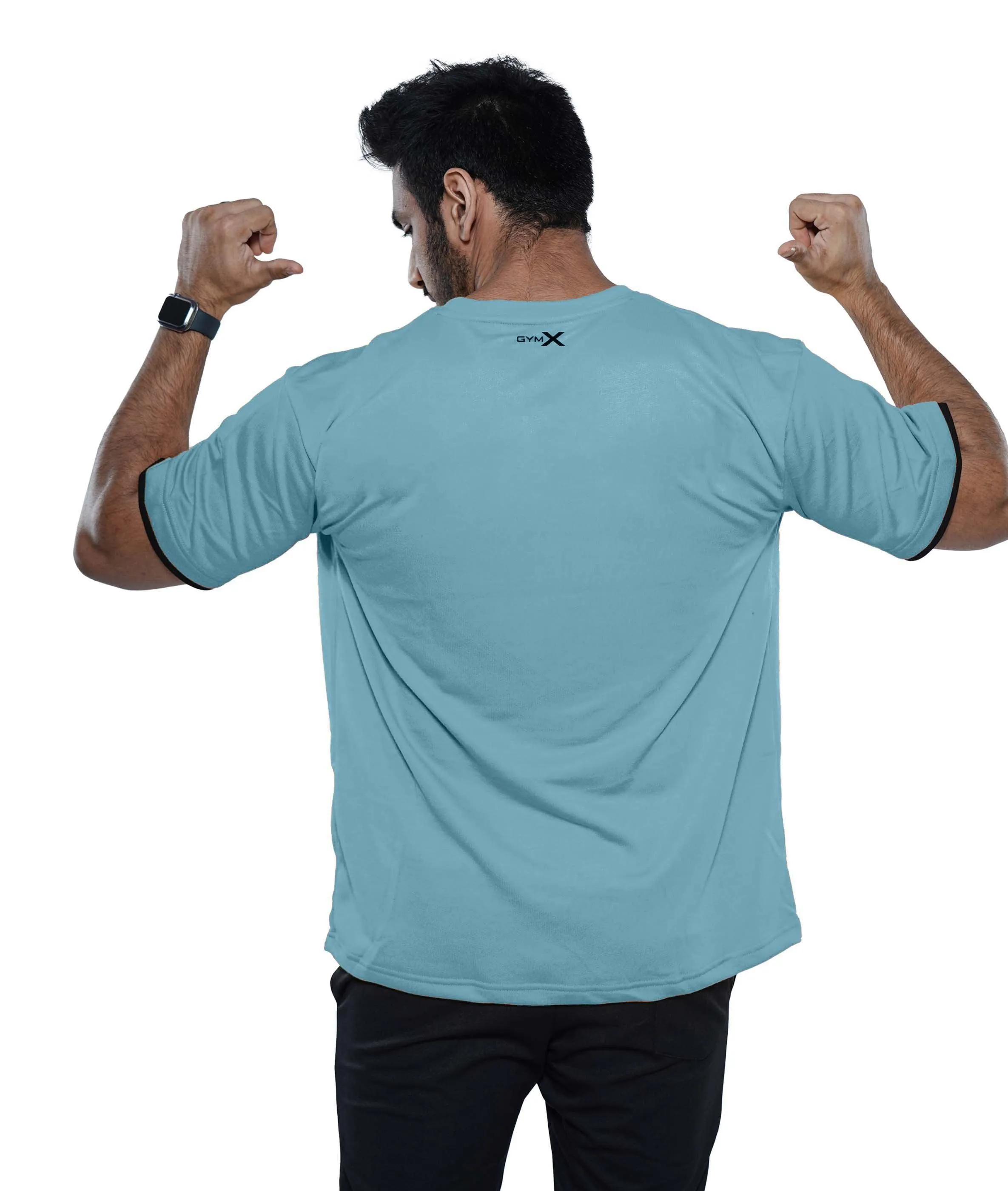 Oversized Blue GymX Tee on Sale by Grind