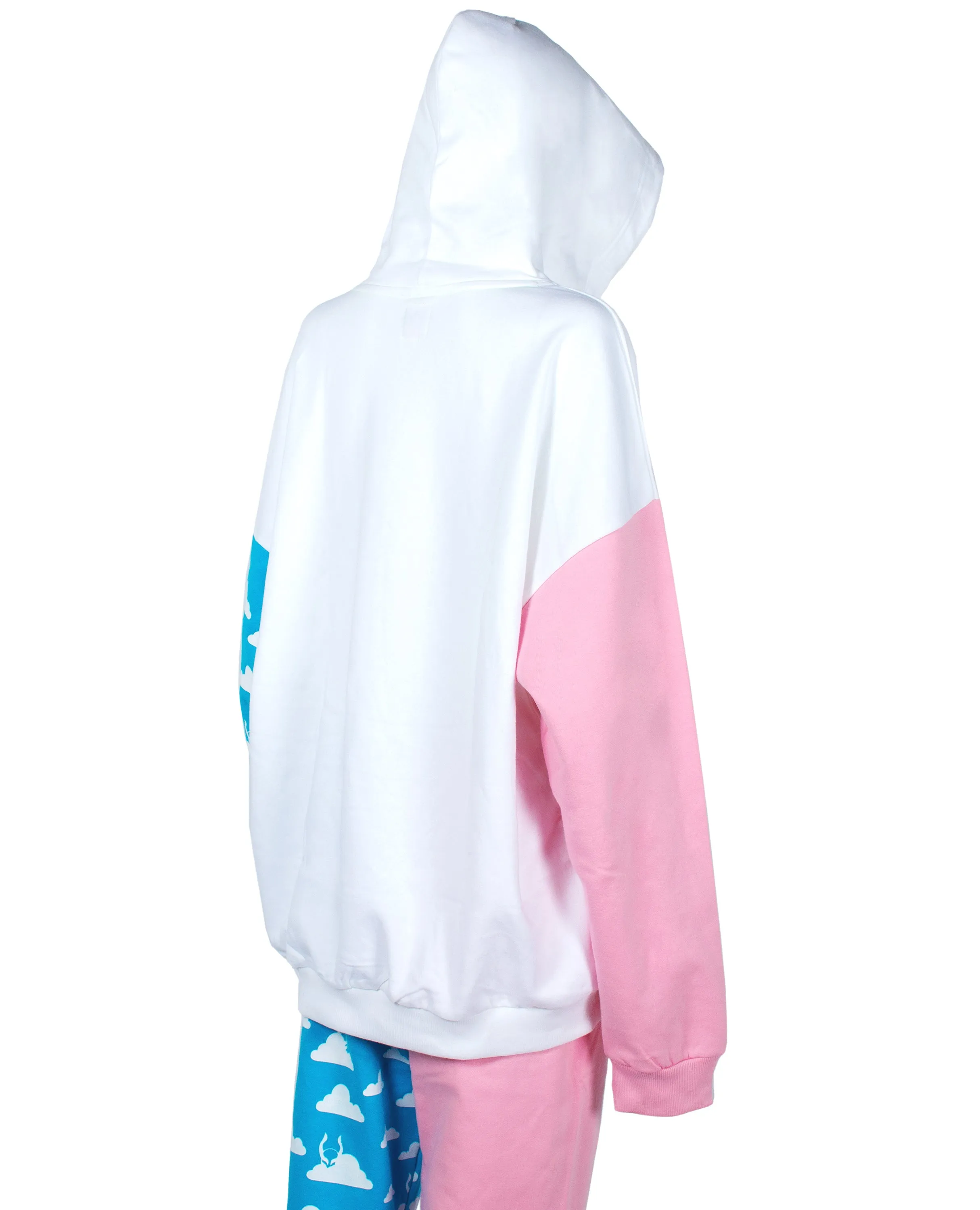 Oversized Cloud Print Hoodie