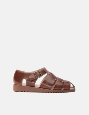 Paraboot Pacific Leather Sandals - Natural Brown