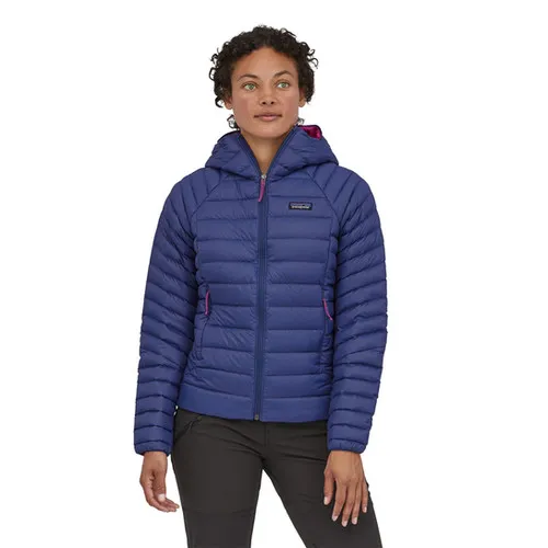 Patagonia Women's Down Sweater Hoody in Smolder Blue