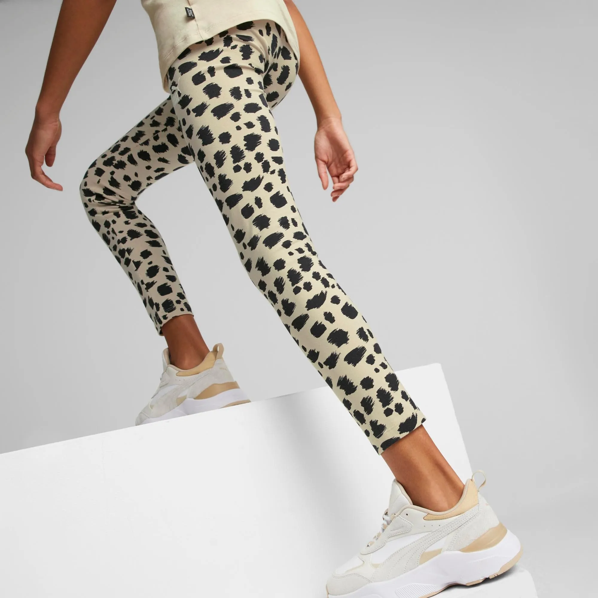 PUMA Printed Leggings with Elastic Waistband