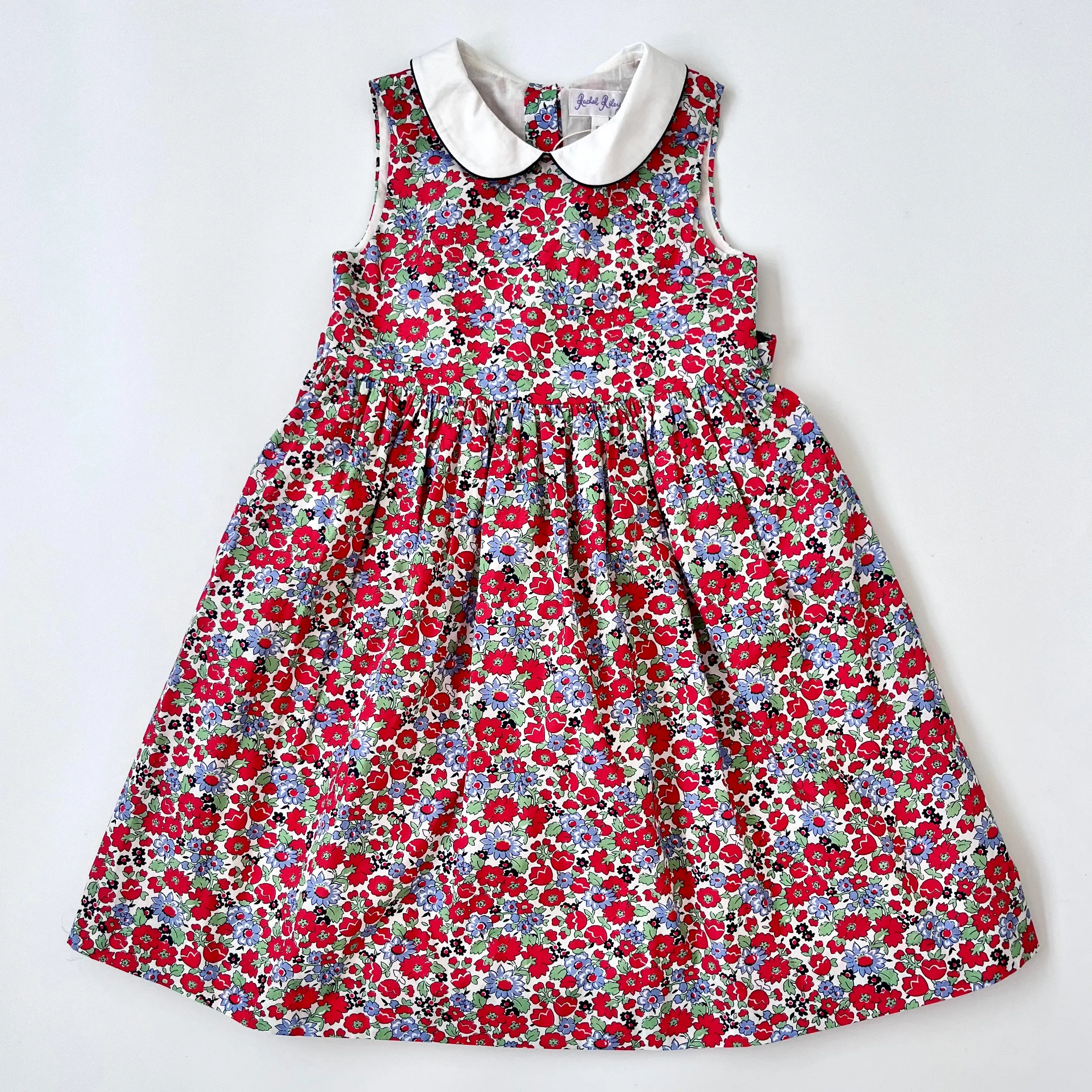 Brand New Red Liberty Print Dress for 6-Year-Olds by Rachel Riley