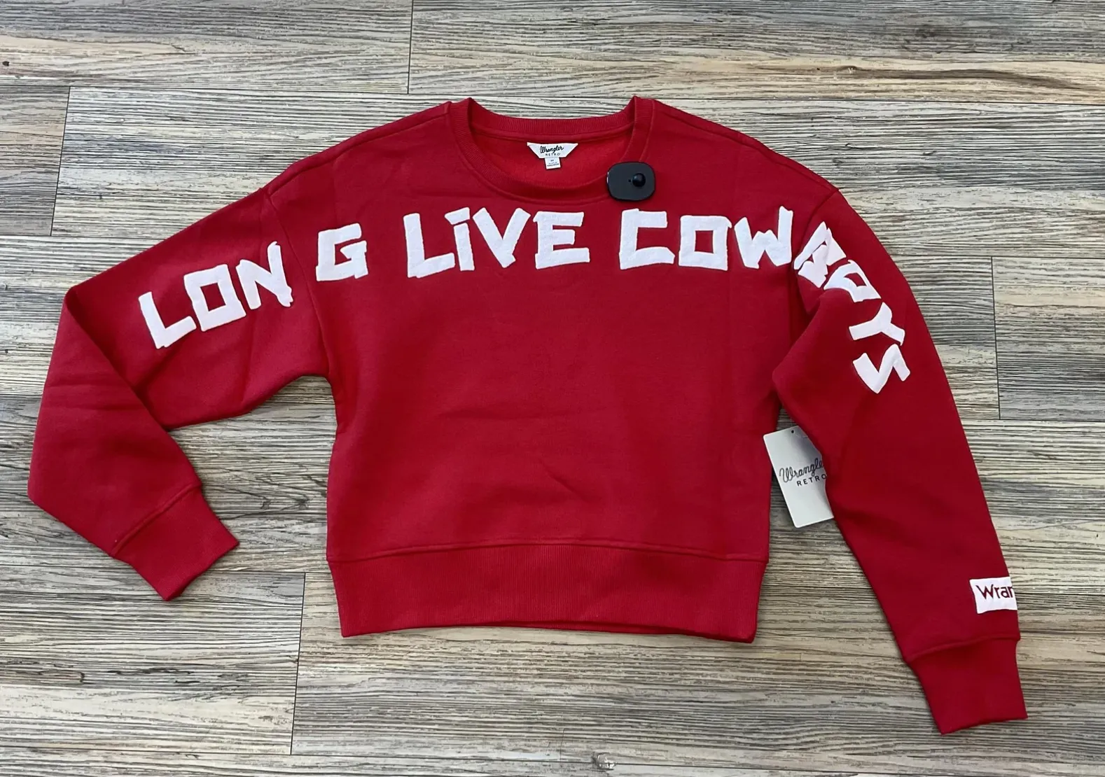 Retro Long Live Cowboy Pullover Sweatshirt - Wrangler Women's