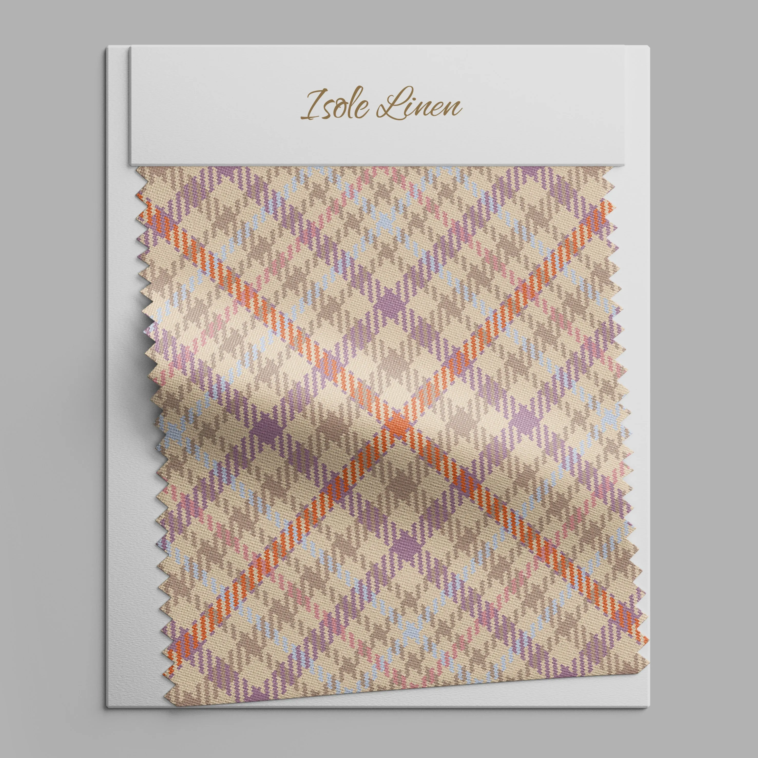 Retro Plaid Linen Fabric for Clothing, Bedding, Curtains & Upholstery - By the Yard or Meter