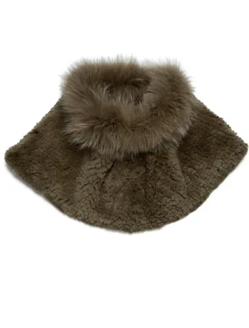 Rex Rabbit Fur Shrug