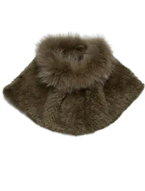 Rex Rabbit Fur Shrug