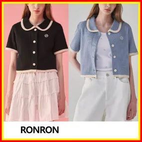 RONRON Street Style Cardigans with Short Sleeves