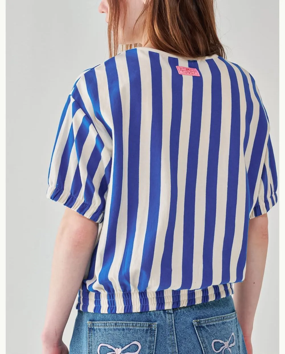 Stripes Heart Street Style Logo Cardigans from RONRON