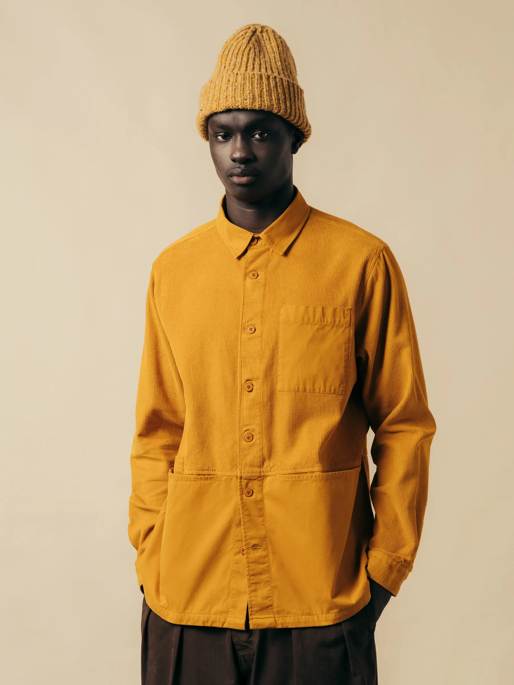 Saffron Cord / Twill Blend Rosyth Overshirt