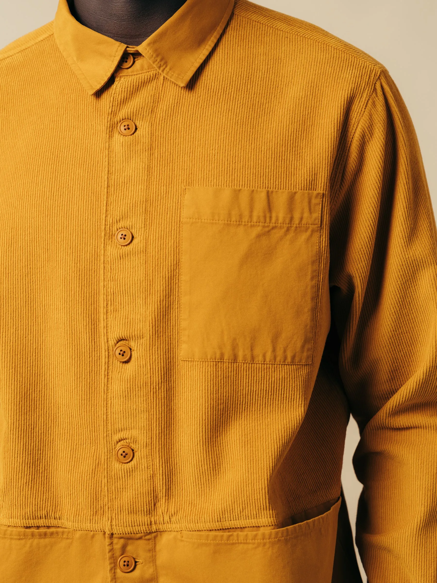 Saffron Cord / Twill Blend Rosyth Overshirt