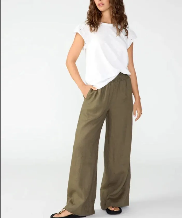 Sanctuary Wide Leg Smocked Pant