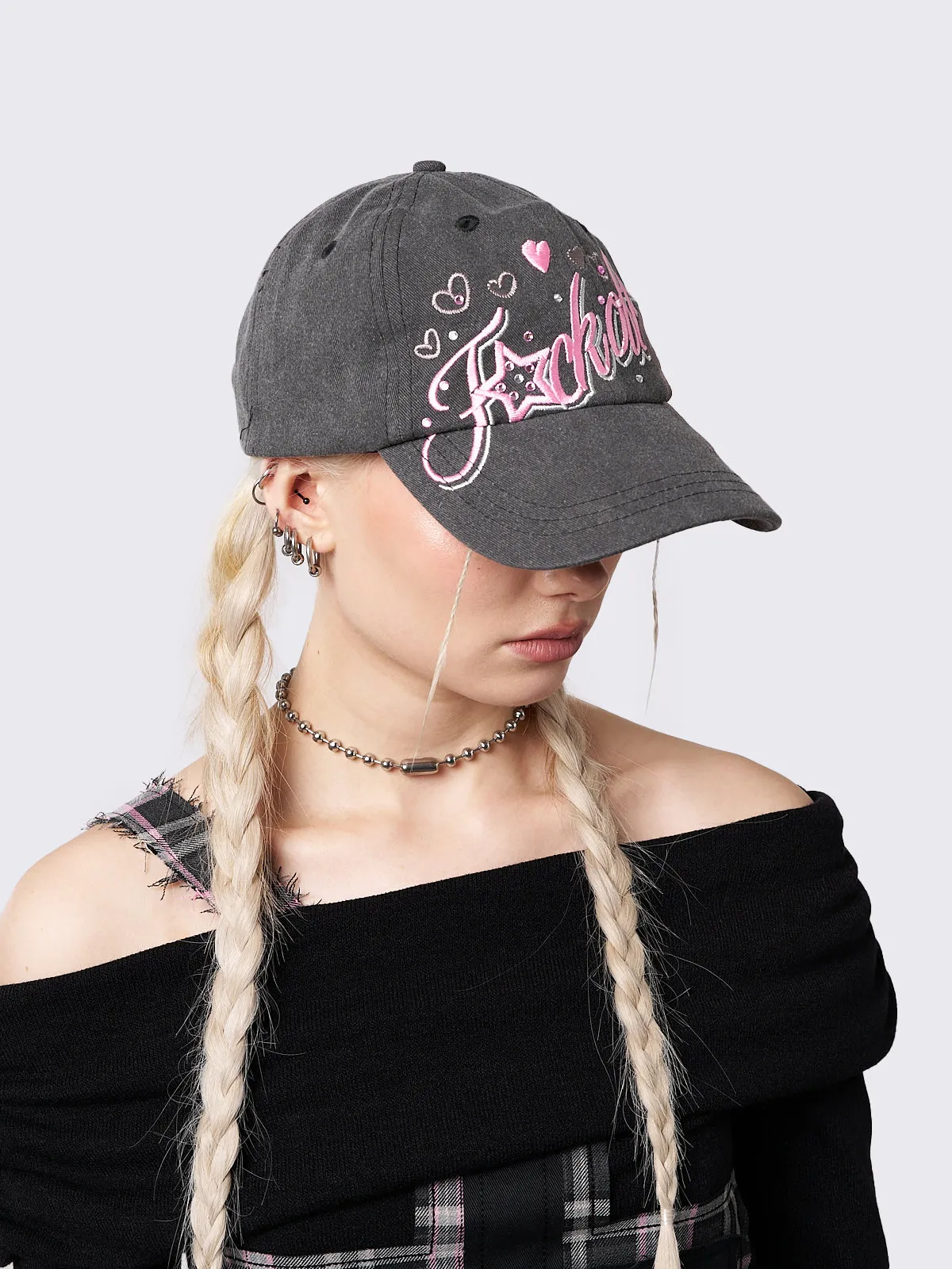 Rhinestone Baseball Cap for Women