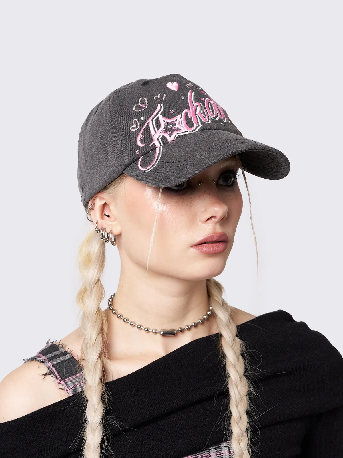 Rhinestone Baseball Cap for Women