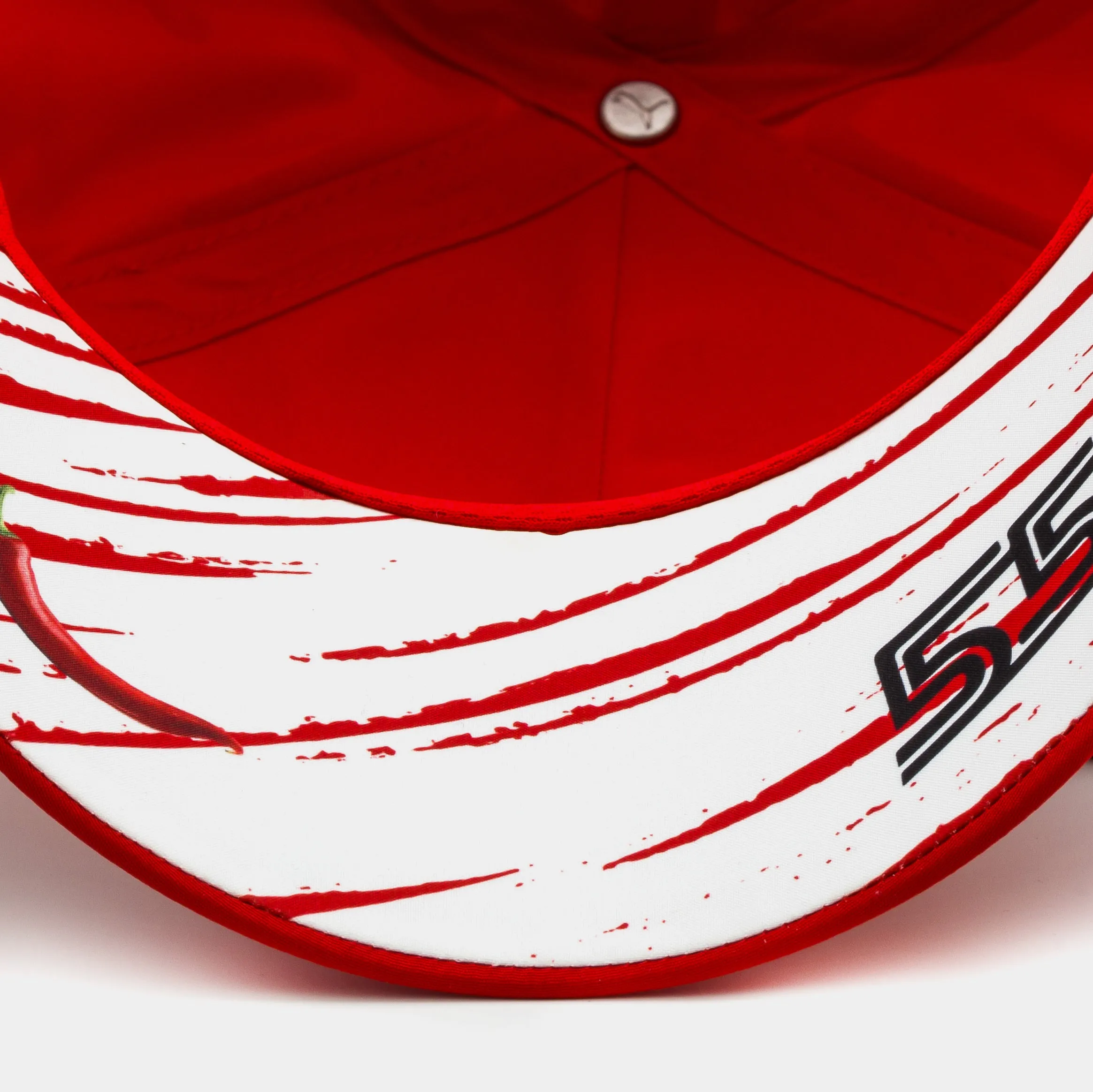 Scuderia Ferrari Replica Sainz Baseball Cap Red White Men's Hat