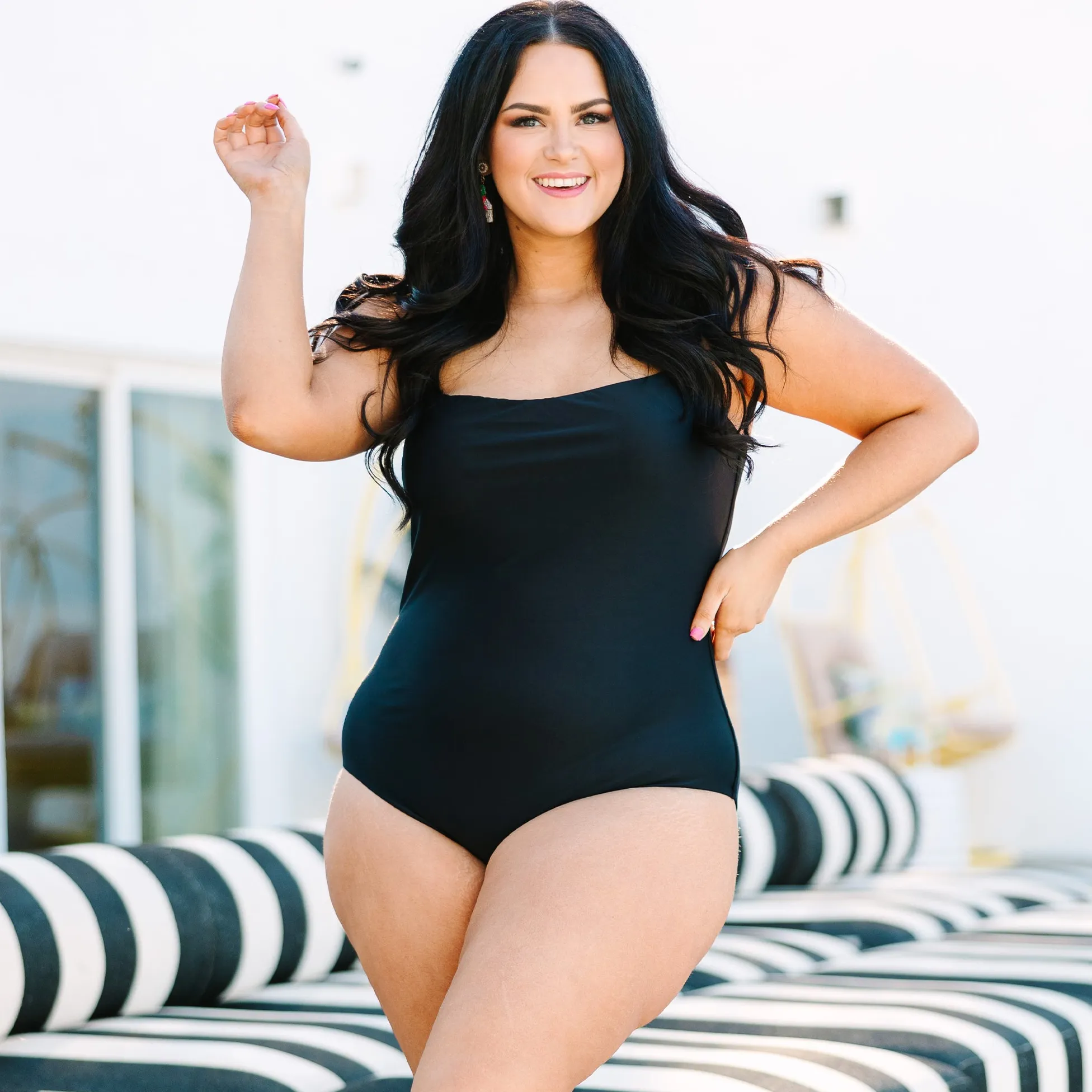 Seaside Sweetheart Swimwear, Black - $39.99