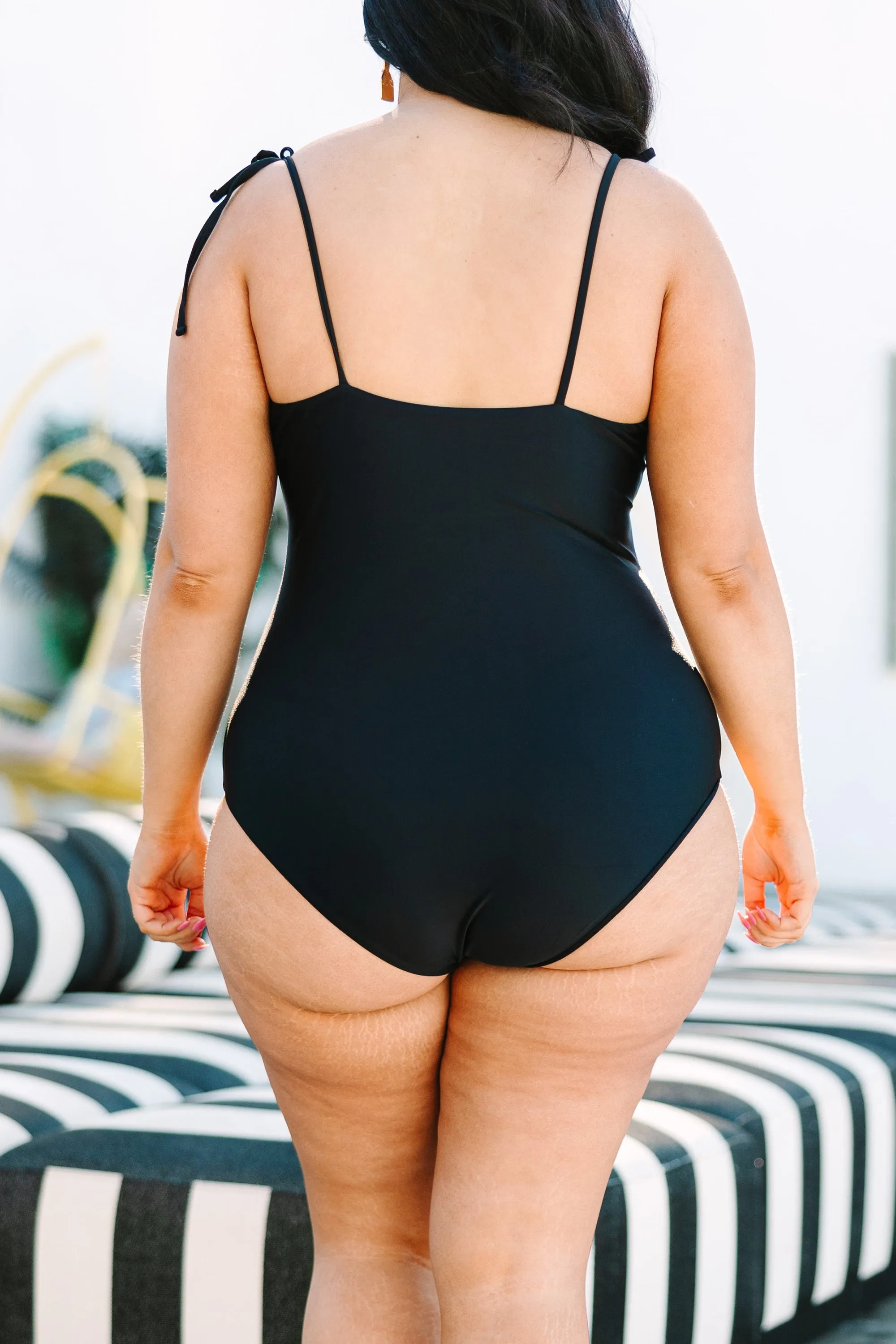 Seaside Sweetheart Swimwear, Black - $39.99