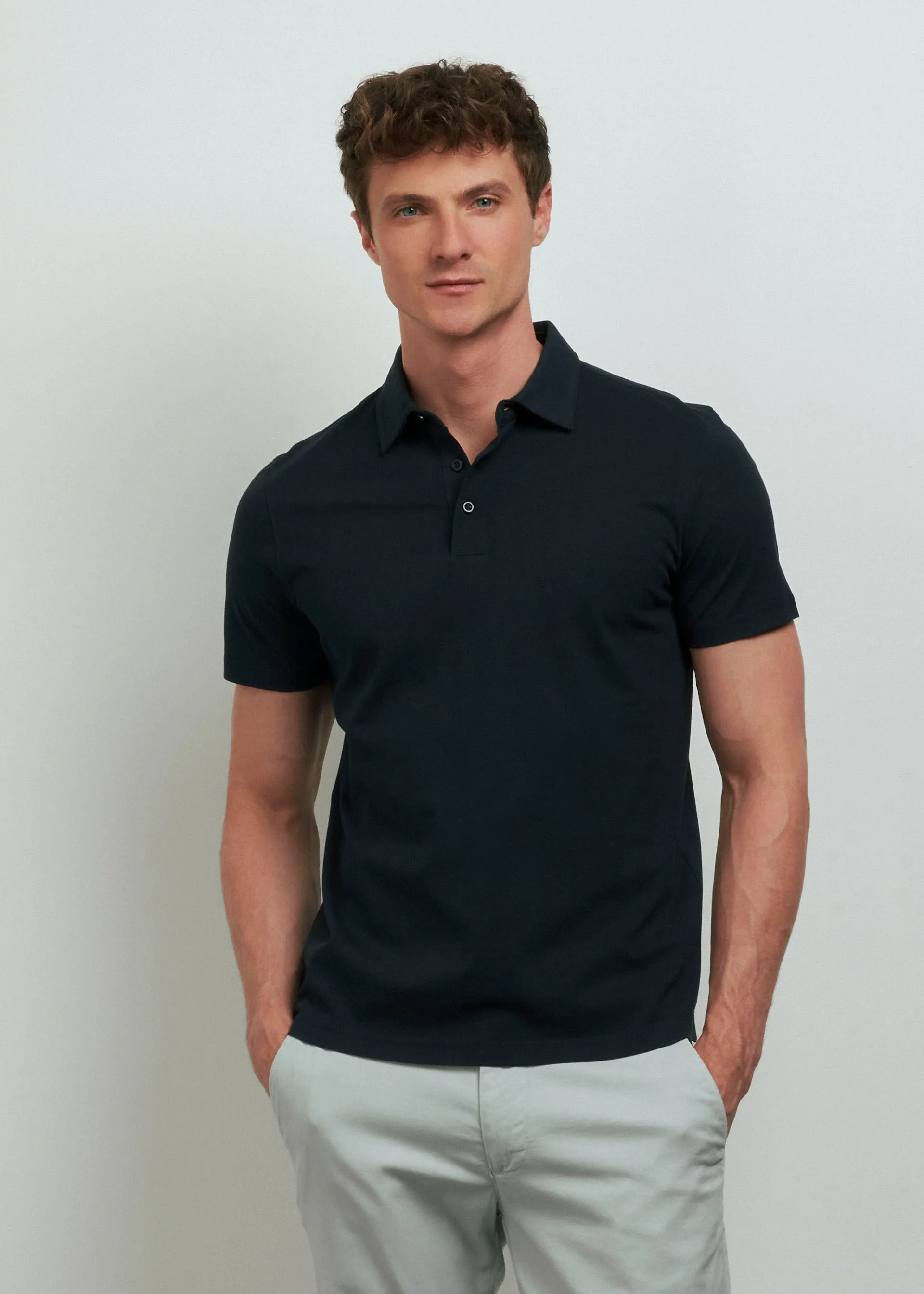 Shirted collar polo