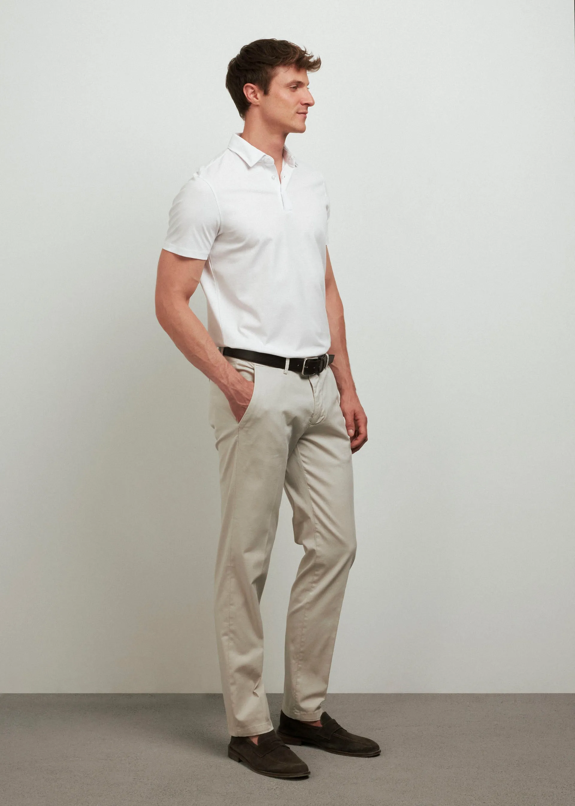 Shirted collar polo