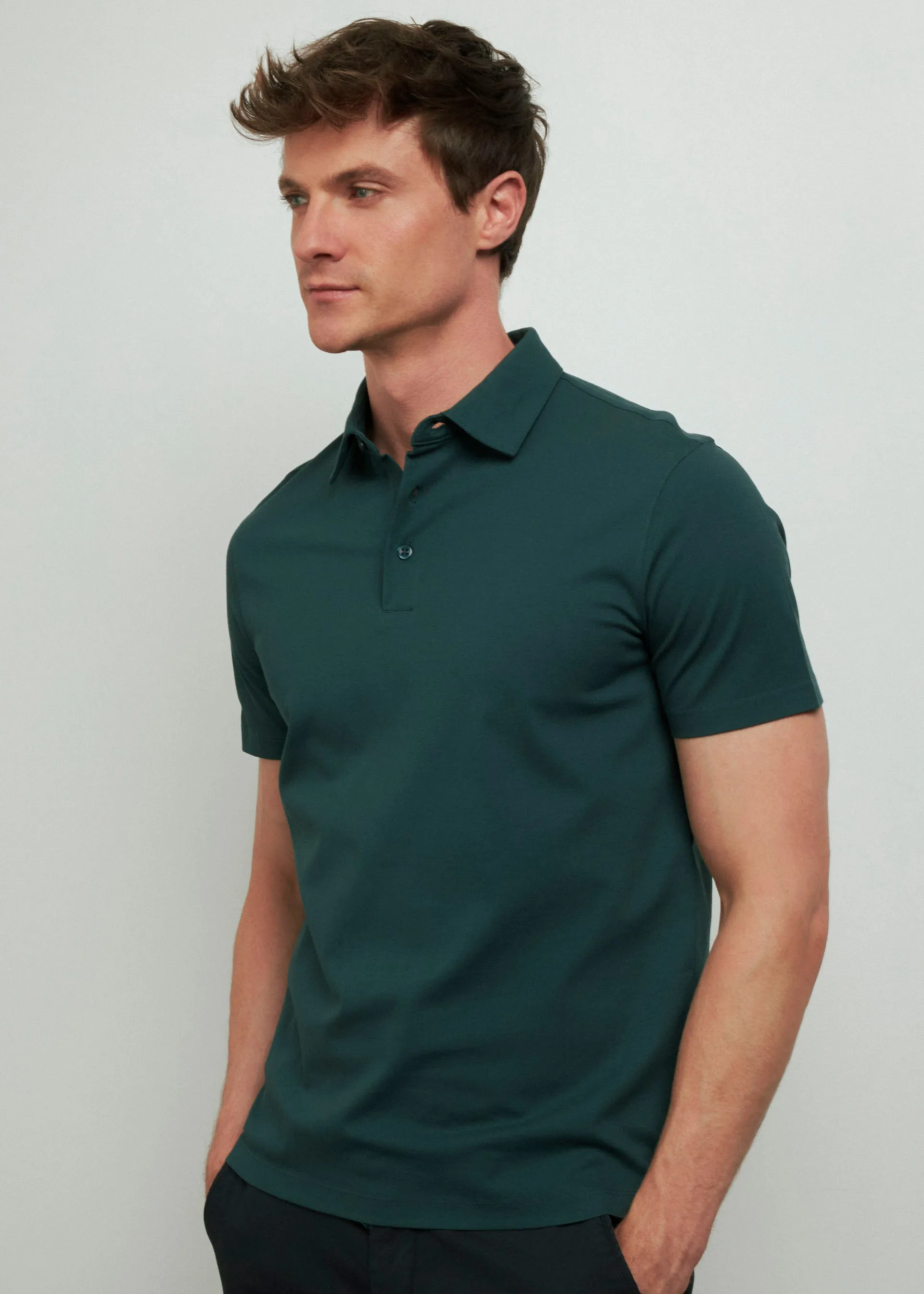 Shirted collar polo