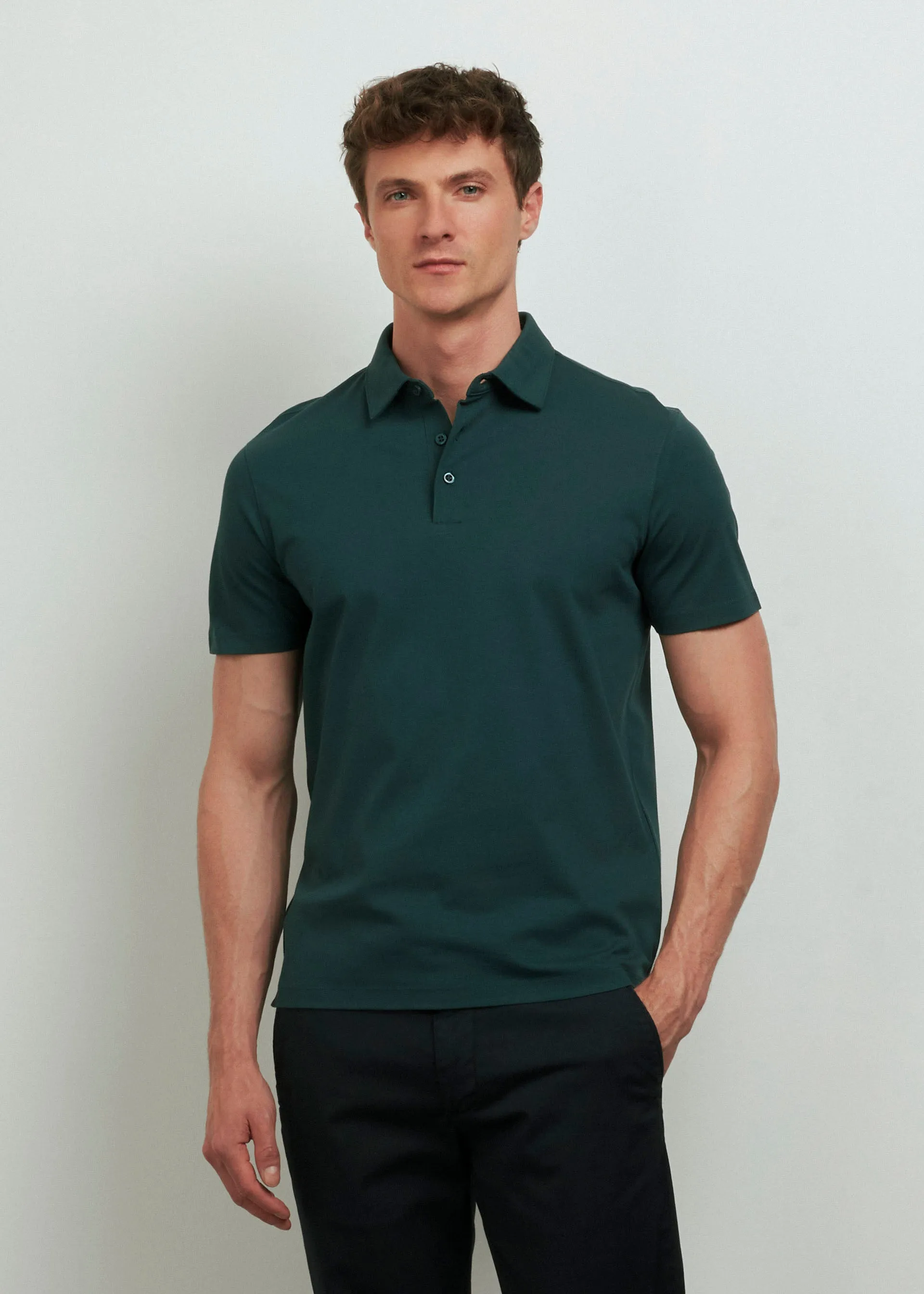 Shirted collar polo