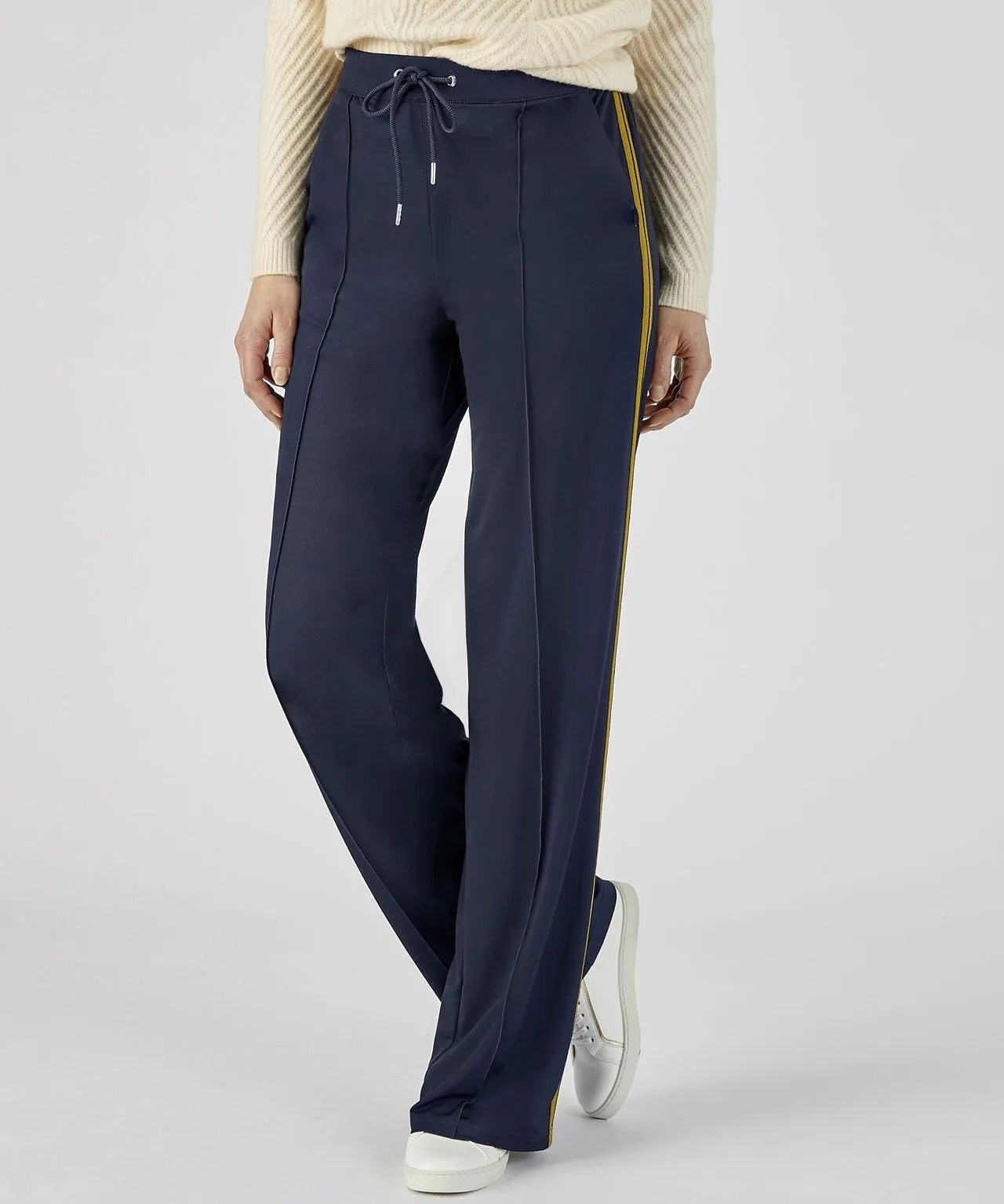 Wide-leg Trousers with Side Stripe for a Fashion Forward Look