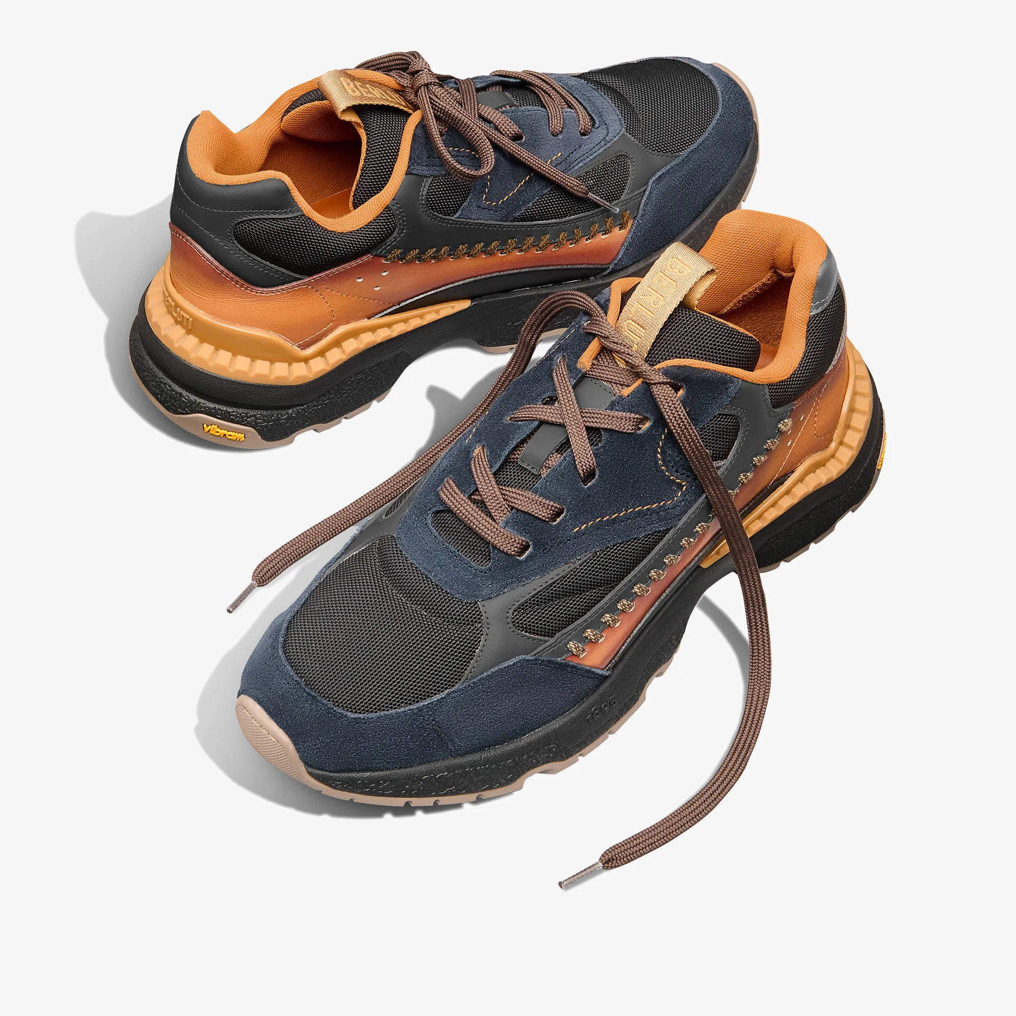 Skyrunning Nylon and Leather Sneaker