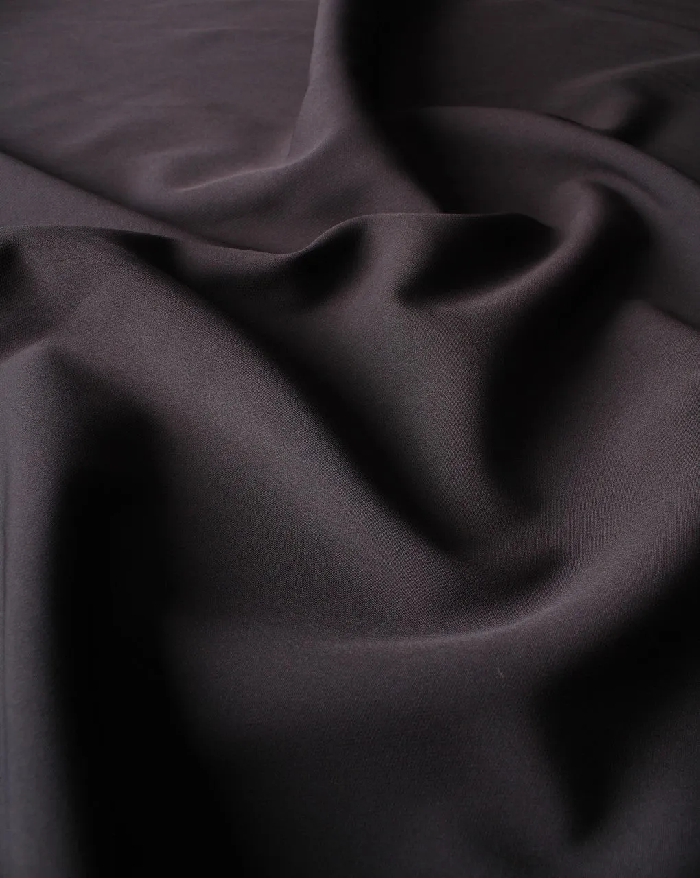 Slate Grey Polyester Crepe Fabric