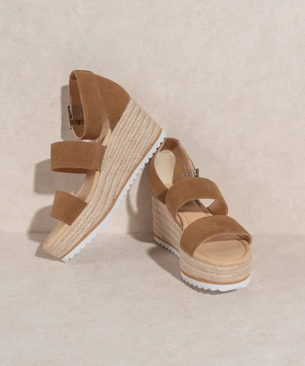 Slyvie Wedge Sandal with Double Straps