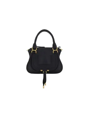 Black Small Marcie Bag Grained Leather