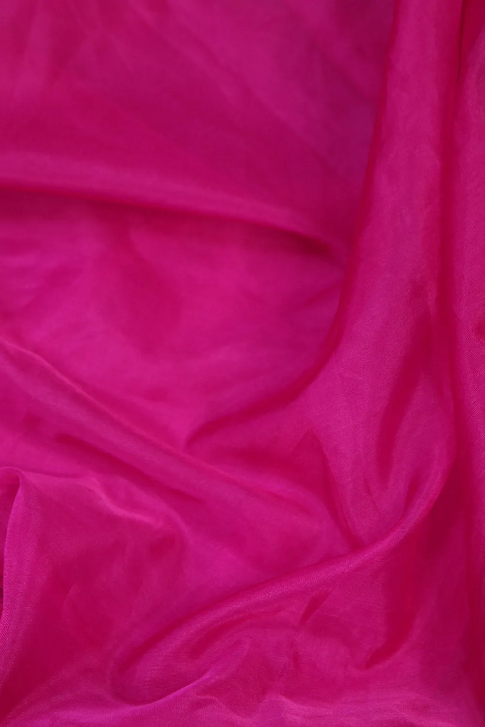 Soft Pink Organza Silk Fabric - Elegant and Versatile - 1 Meter