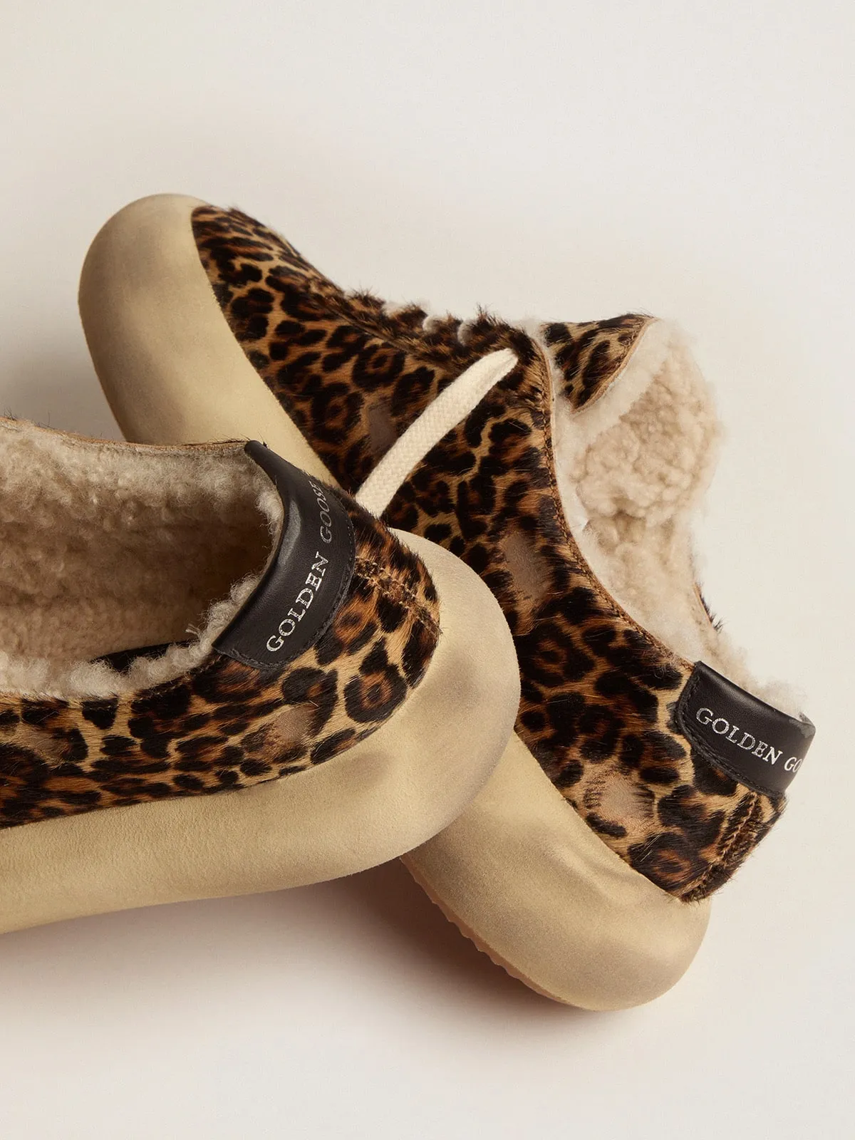 Space-Star Animal-Print Pony Skin Shearling Lining Shoes