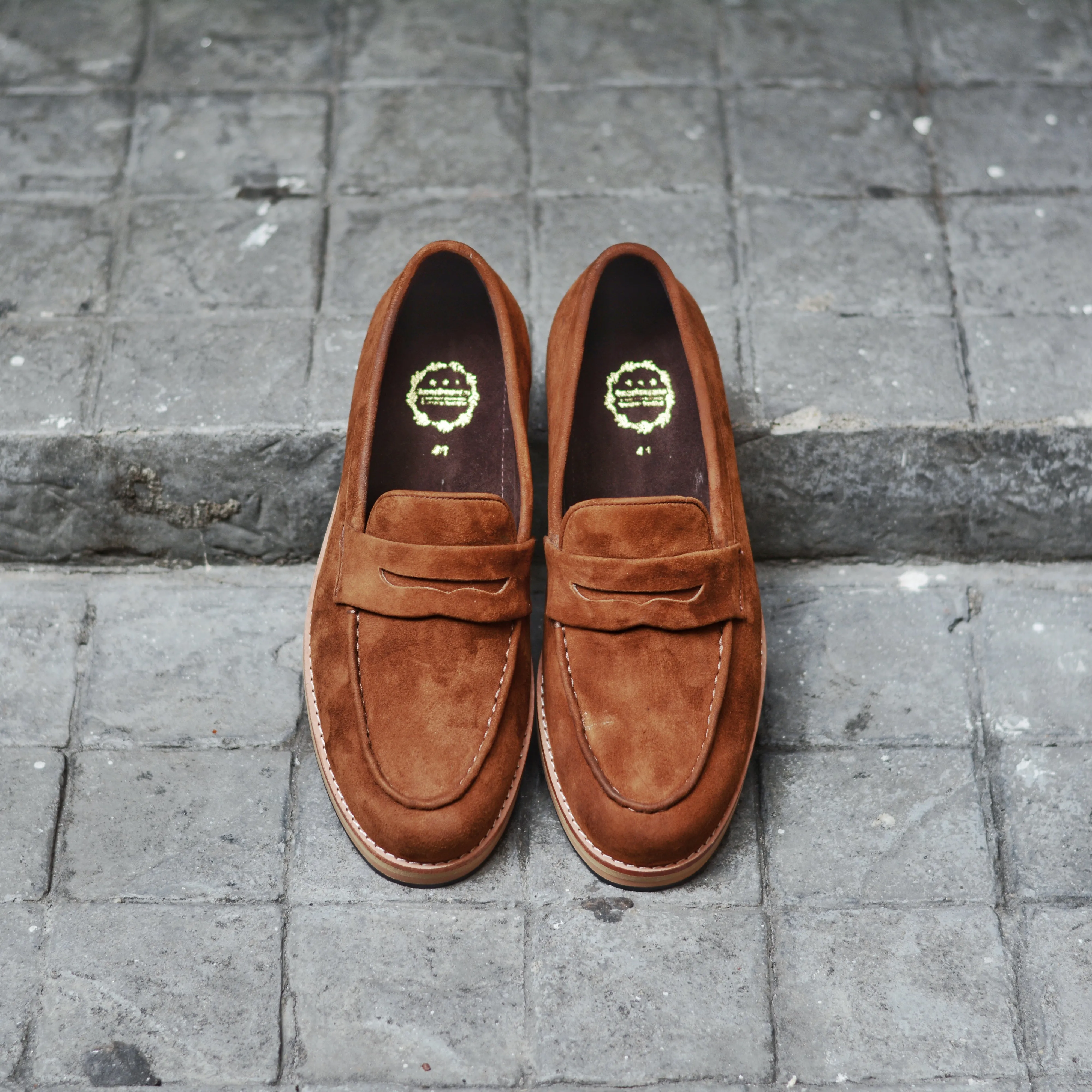 Suede Lamb Whisky Penny Loafers - 509