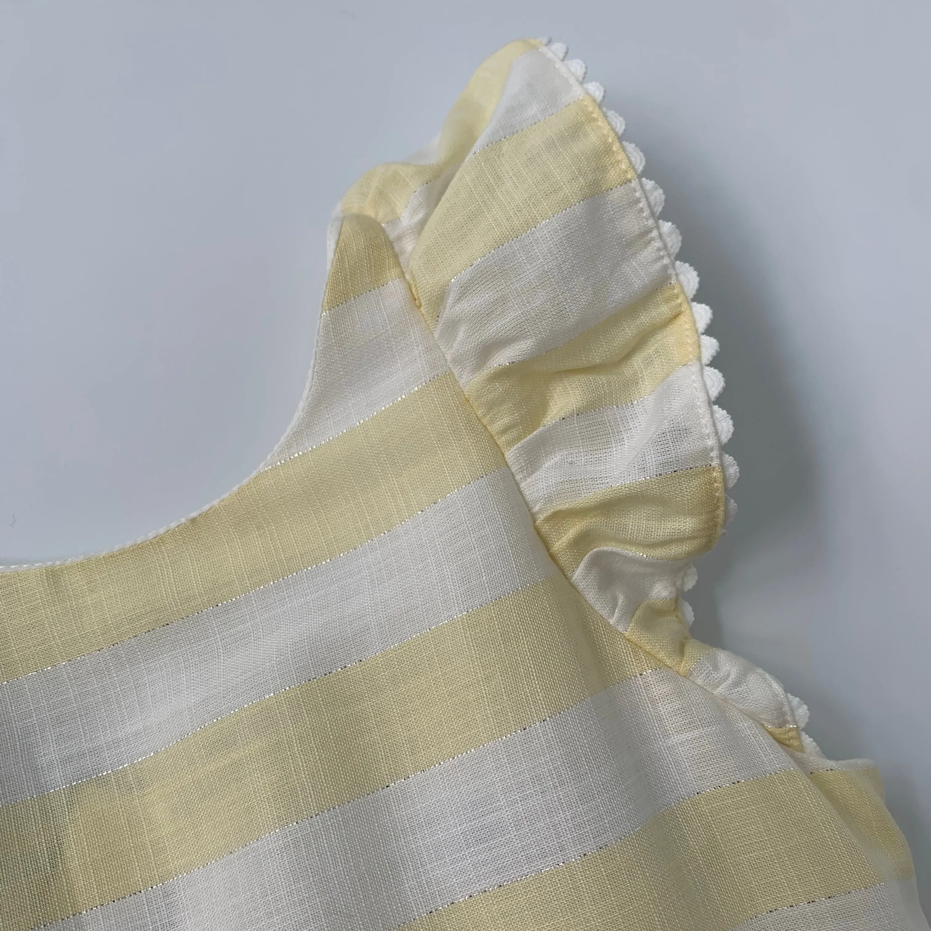 Tartine et Chocolat Yellow White Stripe Dress New 4 Years