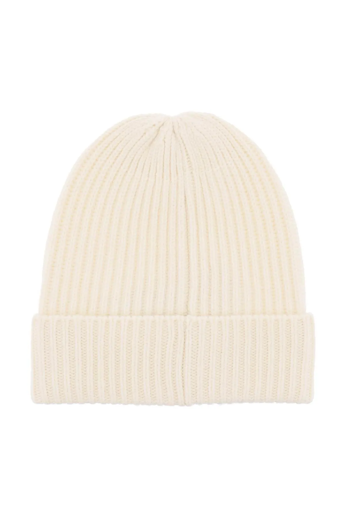 Textured Knit Wool Beanie Hat.