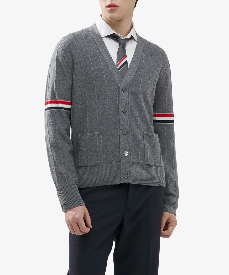 THOM BROWNE Stripes Street Style Cardigans