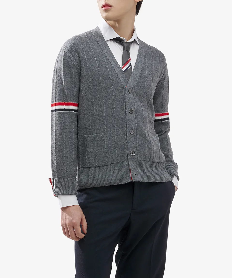 THOM BROWNE Stripes Street Style Cardigans