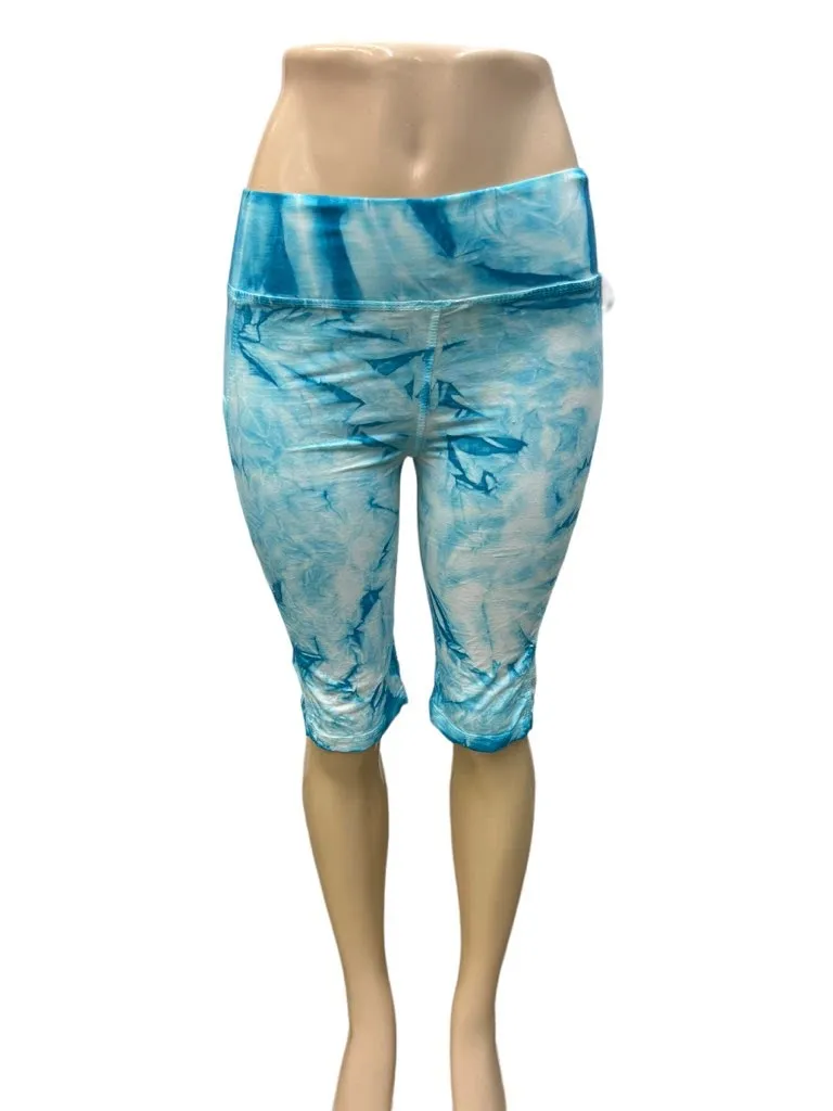 Tie Dye Capri Leggings for Women in Montauk