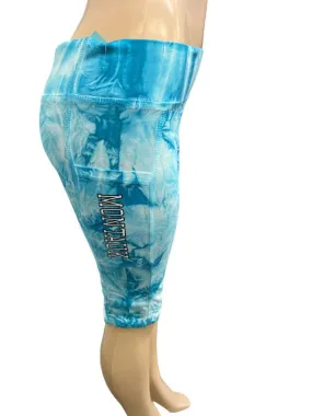 Tie Dye Capri Leggings for Women in Montauk