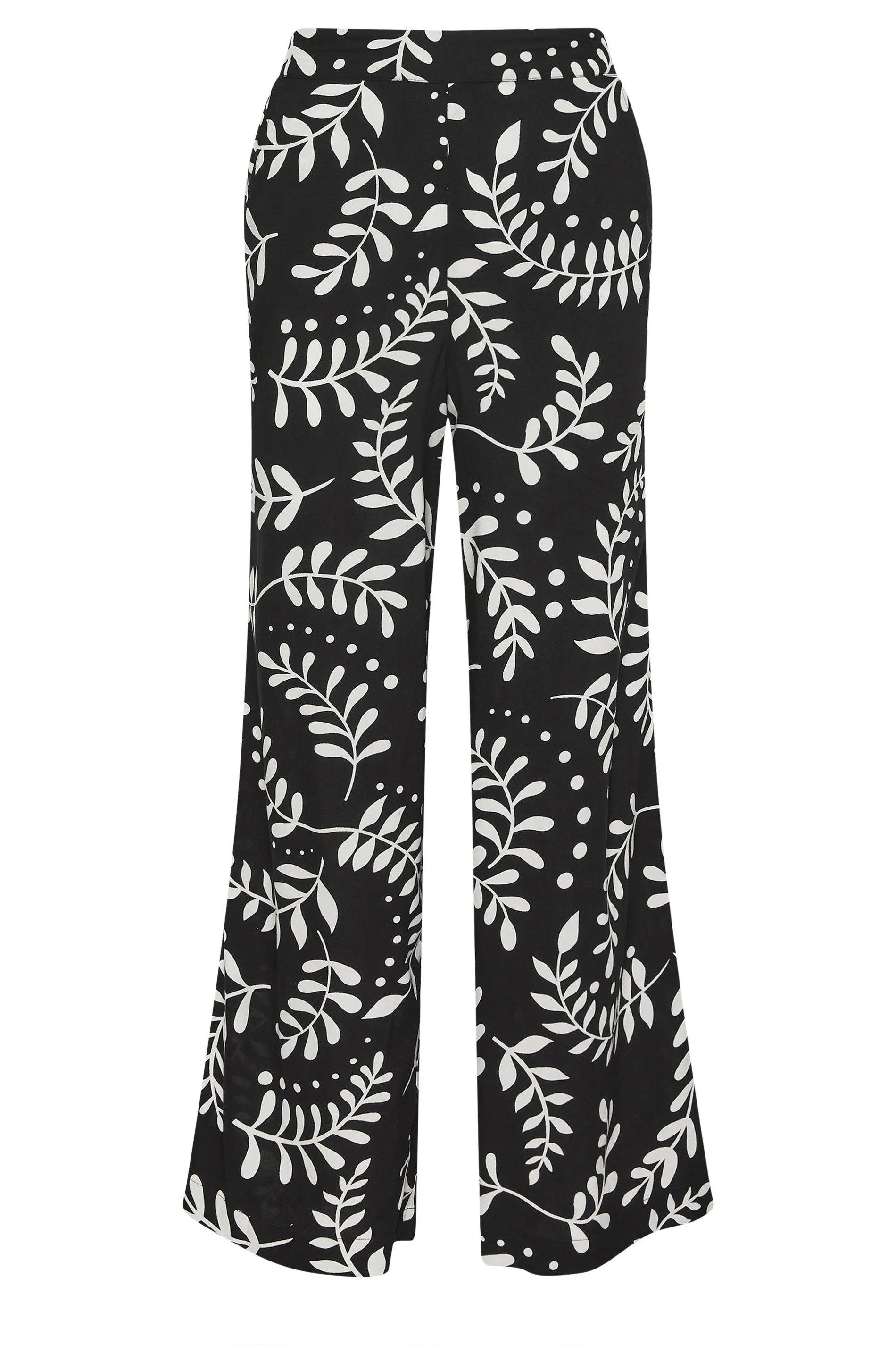 Petite Printed Wide Leg Trousers