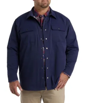 True Nation Flannel-Lined Shirt Jacket for Big & Tall Men